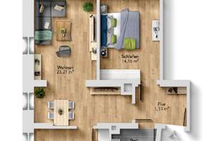 Cotta - vermietete 2-Zimmer-Etagenwohnung im sanierten Albau – Klopstockstr. 22, 1157 Cotta (Stadtteil), Dresden – Vorschaubild 2
