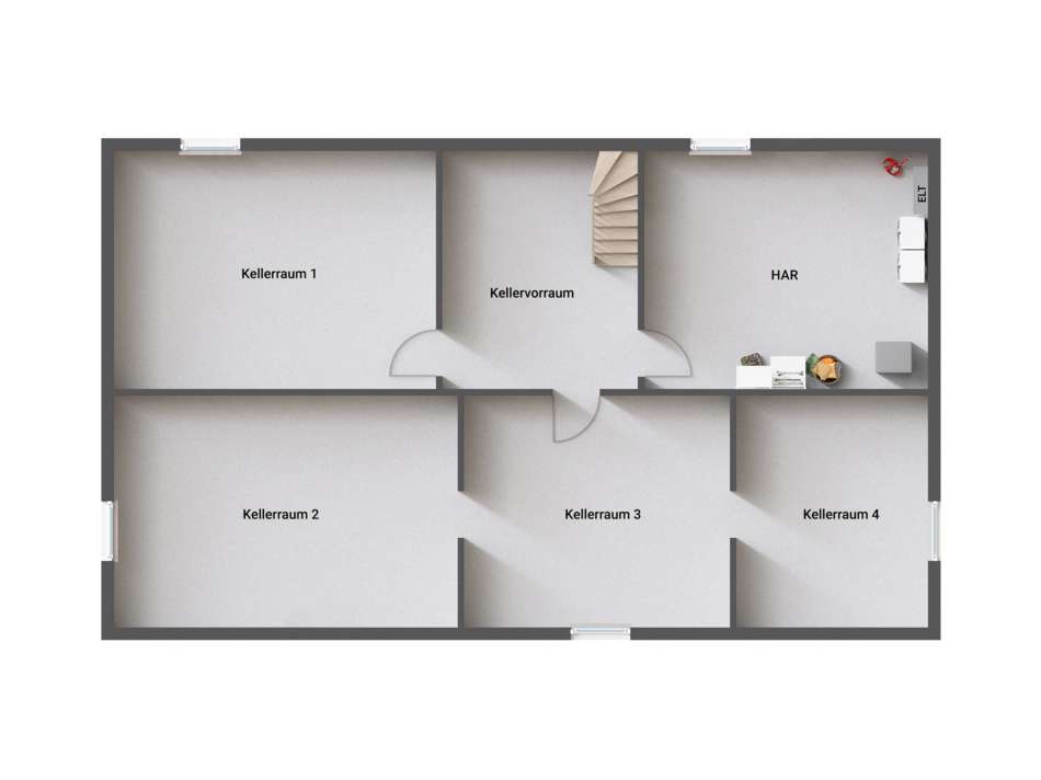 Grundriss-Bungalow-131-Kellerg