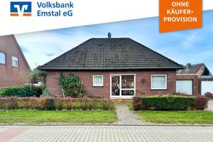 Hier steckt mehr drin: Bungalow mit Wintergarten und 617 m² großem Eigentumsgrundstück in Dersum! – Die vollständige Adresse der Immobilie erhältst du vom Anbieter., 26906 Dersum – Vorschaubild 1