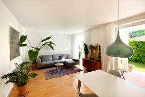 Zwischenmiete: Helle möblierte 2-Zimmer-Wohnung mit Garten & Terrasse in München-Haidhausen – Michael-Huber-Weg 14, 81667 Haidhausen Nord, München – Vorschaubild 1