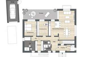 Erstklassige Maisonettewohnung mit 170 m² Wohnfläche, Garage, Stellplatz, Terrasse und Garten – Die vollständige Adresse der Immobilie erhältst du vom Anbieter., 68794 Oberhausen-Rheinhausen – Vorschaubild 3