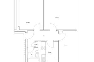 Krefeldstr. 5, 1 R - Schöne 3-Zimmer Wohnung mit Tageslichtbad – Krefeldstr. 5, 38108 Wabe-Schunter-Beberbach, Braunschweig – Vorschaubild 3