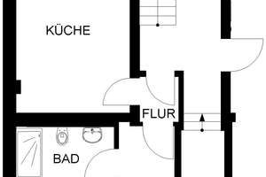 Günstige, komplett modernisierte kleine Wohnung mit Balkon in Hagen Haspe – Ernststr. 2, 58135 Haspe-Ost, Hagen – Vorschaubild 3