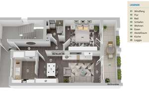 2-Zimmer-Wohnung in ruhiger Wohnlage mit Loggia – Bonn-Hardtberg – Die vollständige Adresse der Immobilie erhältst du vom Anbieter., 53123 Duisdorf, Bonn – Vorschaubild 11