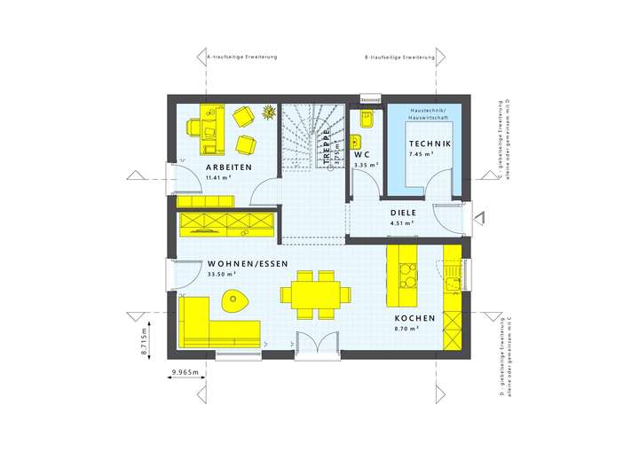 Grundriss Erdgeschoss Eingang-