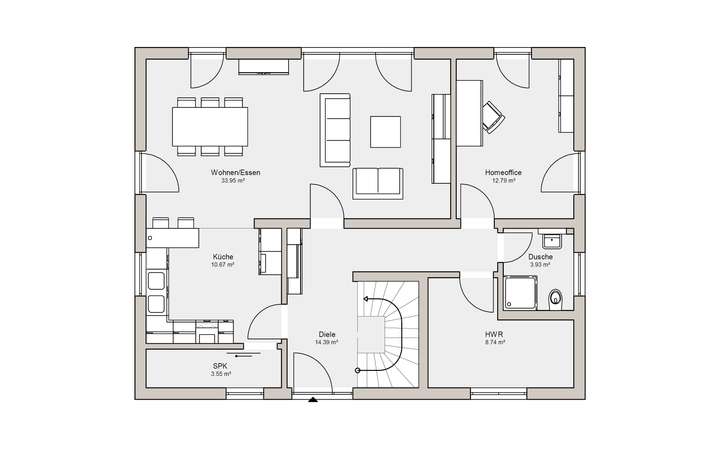 Grundriss Erdgeschoss