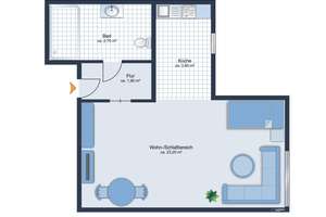 Ideal für Singles: Möbliertes Appartement in attraktiver Lage von München-Schwabing – Die vollständige Adresse der Immobilie erhältst du vom Anbieter., 80796 Neuschwabing, München – Vorschaubild 9