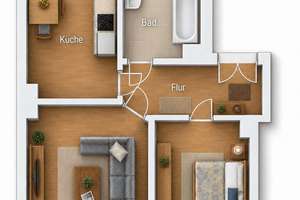 VERMIETET & ENTWICKLUNGSFÄHIG | 2-Raum-Wohnung mit Tageslichtbad im Leipziger Norden – 4159 Möckern, Leipzig – Vorschaubild 6