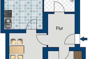Rundum wohlfühlen: 2-Zimmer Wohnung mit Balkon – Försterstr. 15, 39112 Leipziger Straße, Magdeburg – Vorschaubild 2