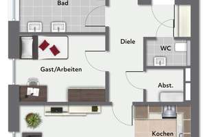 Seniorengerechte Eigentumswohnung
mit Stellplatz
in zentraler Lage von Neuenkirchen – Die vollständige Adresse der Immobilie erhältst du vom Anbieter., 48485 Neuenkirchen – Vorschaubild 13