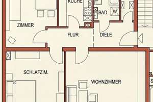 3 Zimmer Wohnung 84,0qm neu renoviert im 2. OG, ab 15.08. frei – Muggenhofer Str. -, 90429 Bärenschanze, Nürnberg – Vorschaubild 6