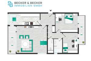 Sonniger Balkon, begehrte Lage nähe Südpark, sofort verfügbar – Die vollständige Adresse der Immobilie erhältst du vom Anbieter., 50968 Marienburg, Köln – Vorschaubild 14