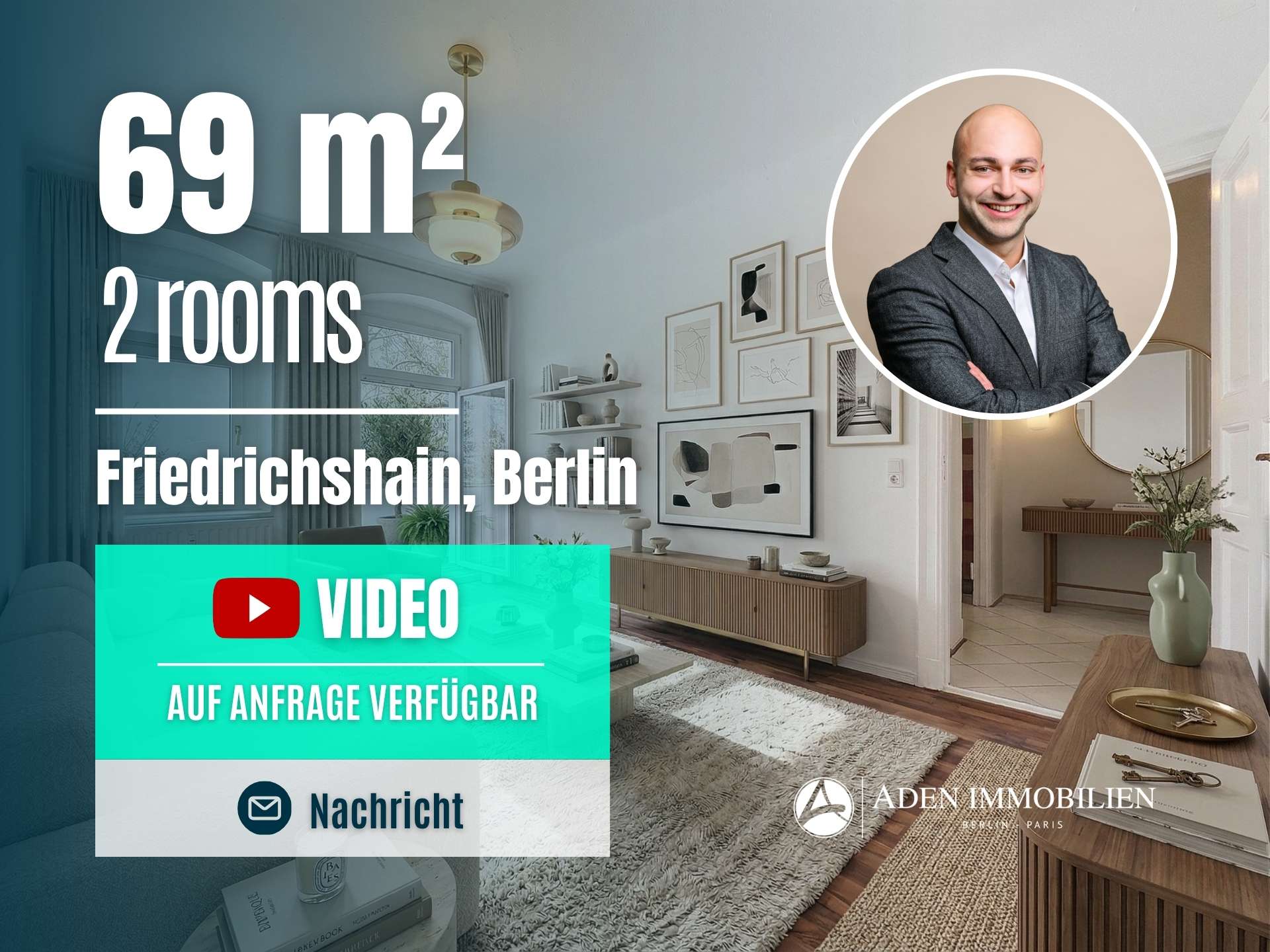 Bequem im 1. OG gelegen! Altbauwohnung mit 2 Zi. & großem Südwestbalkon in Berlin-Friedrichshain!, Berlin – Bild 4