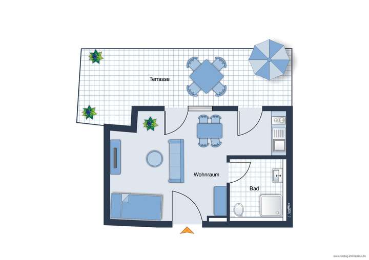 Grundrissskize der Wohnung - n