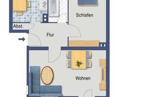 2- Raum-Wohnung | Ruhige Lage | Schöne Ausstattung | Balkon-Bezugfrei ab 01.08.26-Provisonsfrei! – Kiesselbachstraße 63, 40589 Holthausen, Düsseldorf – Vorschaubild 11