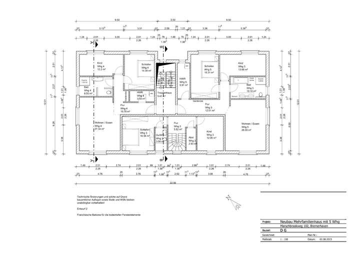Grundriss Obergeschoss