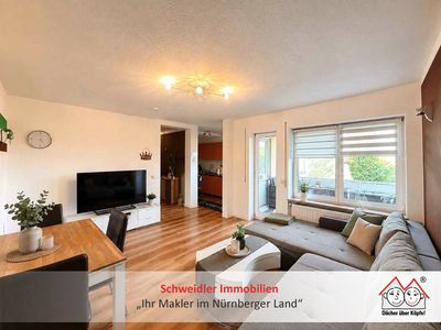 Großzügige 1-Zimmer-Wohnung mit schönem Balkon und Einbauküche in Rückersdorf zur Miete