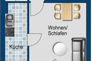 Zentrale 1-Zimmerwohnung mit Einbauküche – Schützenstr. 66, 40211 Düsseldorf – Vorschaubild 5