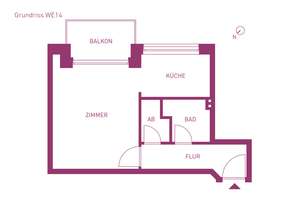 Vermietete 1-Zimmer-Wohnung mit Balkon zur Kapitalanlage – Maria-Louisen-Straße 106, 22301 Winterhude, Hamburg – Vorschaubild 5