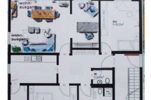 Echtes Zuhause gesucht?  Helles Wohlfühldomizil (106,5 m²) auf 3,5 Zimmer mit Balkon – 60488 Praunheim, Frankfurt am Main – Vorschaubild 3