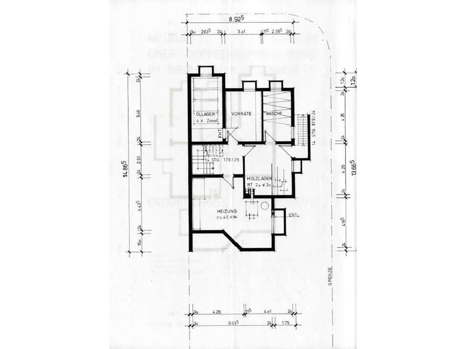 Grundriss Untergeschoss