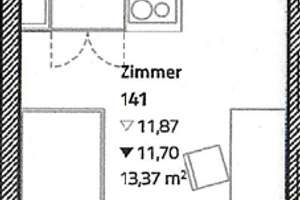 nur für Azubis und Studenten - kleine Wohnung mit Pantryküche und Balkon