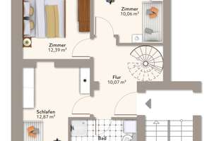 Traumhafte 4-Zimmer-Maisonette-Wohnung im beliebten Encke-Carré! – Die vollständige Adresse der Immobilie erhältst du vom Anbieter., 39110 Stadtfeld West, Magdeburg – Vorschaubild 12