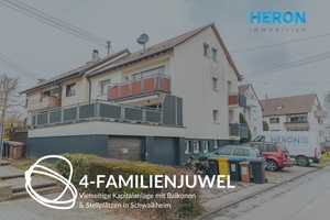 4-FAMILIENJUWEL – Vielseitige Kapitalanlage mit Balkonen & Stellplätzen in Schwaikheim – Rems-Murr-Kreis – Vorschaubild 1