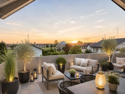 Luxus über den Dächern - autarkes Penthouse mit Aufzug direkt in die Wohnung