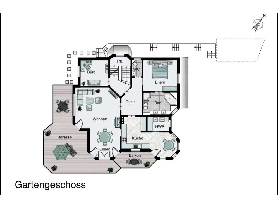 Gartengeschoss