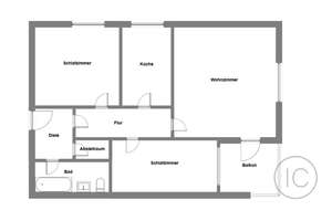 Gut geschnittene 3-Zimmer-Wohnung mit Balkon und Weitblick – Die vollständige Adresse der Immobilie erhältst du vom Anbieter., 41179 Rheindahlen-Mitte, Mönchengladbach – Vorschaubild 9