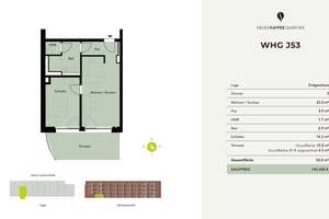 NEUES KAFFEEQUARTIER - 2 Zimmer-Wohnung mit Terrasse – Johann-Jacobs-Straße 28, 28217 Überseestadt, Bremen – Vorschaubild 3