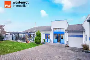 Wohn- und Arbeitsdomizil vom Feinsten! Wohnbungalow und Feintechnikfertigung in 5 km zur A45 Gießen! – Wetteraukreis – Vorschaubild 1