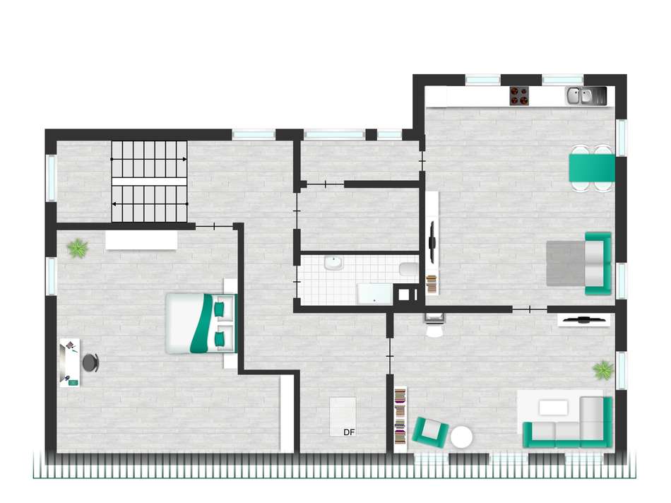 Dachgeschoss 2 Wohnungen