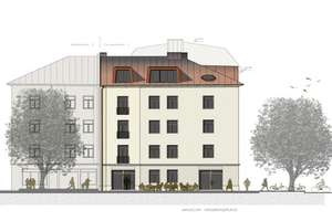 Ideal geschnittene 4-Zi-ETW in renovierten historischem Altbau zur Eigenmodernisierung – Die vollständige Adresse der Immobilie erhältst du vom Anbieter., 80802 Münchner Freiheit, München – Vorschaubild 1
