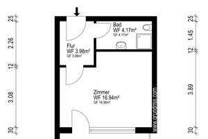 ❯❯ Modernisierte, vermietungsstarke und sofort verfügbare 1-Zimmer-Wohnung ❮❮ – Hardtwaldring 92, 68723 Oftersheim – Vorschaubild 10