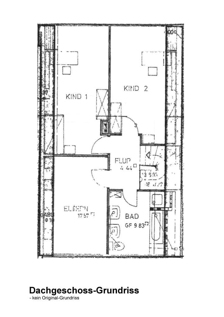 Dachgeschoss-Grundriss