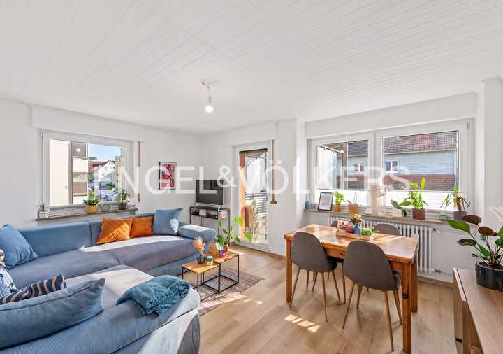 Gepflegte 3-Zimmer-Hochparterre-Wohnung in Zentrumslage von Kressbronn