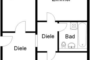 3-Zimmer Erdgeschosswohnung mit Balkon in gepflegter Grünanlage! (WBS) – Oberlohmannshof 30, 33739 Jöllenbeck, Bielefeld – Vorschaubild 2