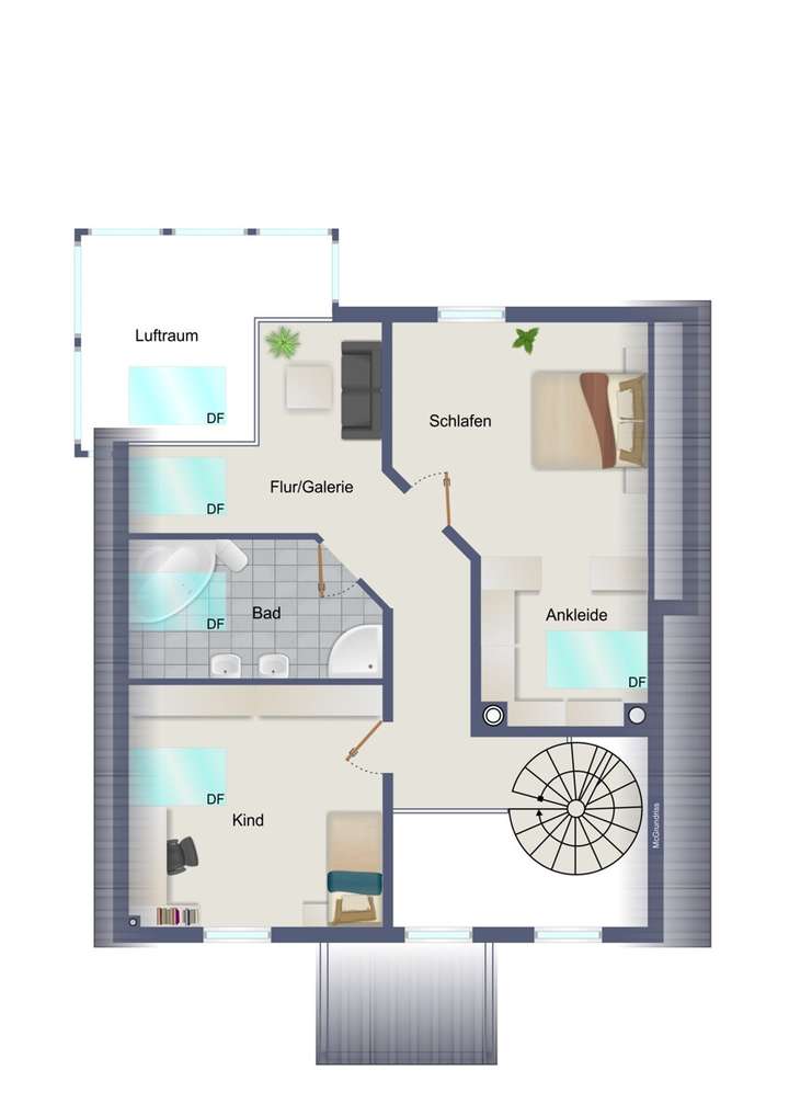 Grundriss Obergeschoss