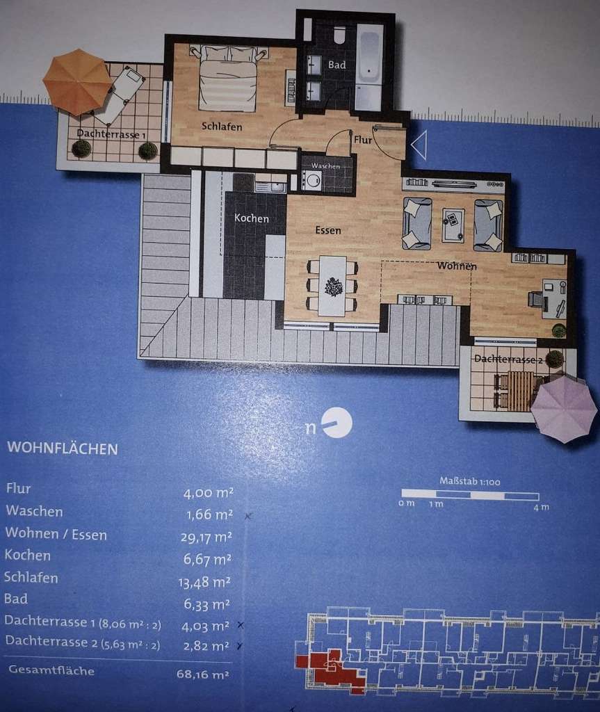 Provisionsfreie 2-Zi.-Wohnung mit 2 Balkonen, Stellplatz & EBK zur Eigennutzung oder Kapitalanlage