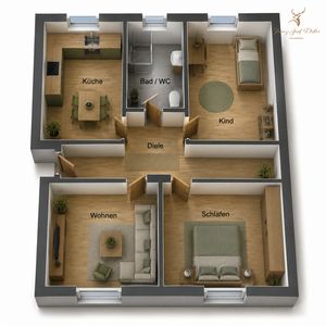 Erdgeschosswohnung in gepflegtem Zustand – 2024 umfassend renoviert
