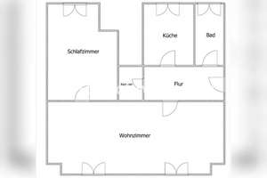 Tauschwohnung: 56 m² Wohnung in Düsseldorf, Stadtbezirk 6