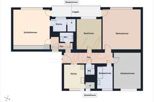 IMMO KUBE! Flexible 4 Zimmerwohnung mit 2 Einheiten, Loggia & 2 TG-Stellplätzen in Nbg-Mögeldorf – Die vollständige Adresse der Immobilie erhältst du vom Anbieter., 90480 Zerzabelshof, Nürnberg – Vorschaubild 12