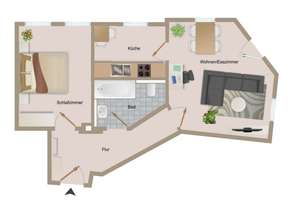 Vermietetet 2-Zimmerwohnung in ruhiger Lage! Außenrollläden! – Die vollständige Adresse der Immobilie erhältst du vom Anbieter., 1157 Cotta (Stadtteil), Dresden – Vorschaubild 4