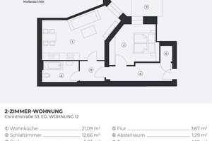 Preisnachlass sichern auf vermietete 2-Zimmerwohnung im Stralauer Kiez mit Wannenbad – Corinthstraße 53, 10245 Friedrichshain, Berlin – Vorschaubild 16