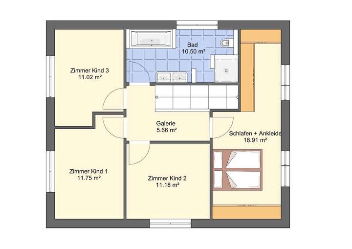 Grundrissvorschlag 6 Zimmer OG