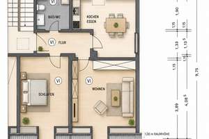 Charmante 2 Zi. Dachgeschosswohnung – modernisiert – Die vollständige Adresse der Immobilie erhältst du vom Anbieter., 93055 Schwabelweis, Regensburg – Vorschaubild 12