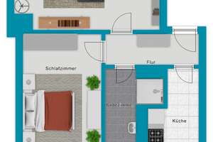++ Schicke 2-Zimmer-Eigentumswohnung mit großem Balkon in Frankfurt Bockenheim ++ – 60487 Bockenheim, Frankfurt am Main – Vorschaubild 17