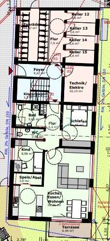 Kellergeschoss Gebäude 3